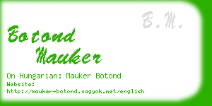 botond mauker business card
